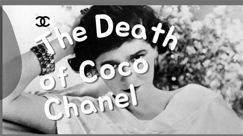 deces coco chanel|chanel coco death.